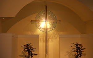 Beautiful cross at Middletown Christian Church